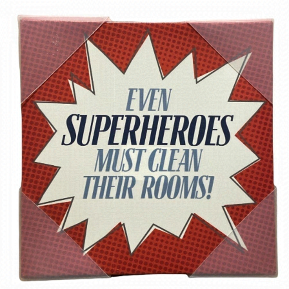 Superheroes wall canvas art boy’s bedroom decor